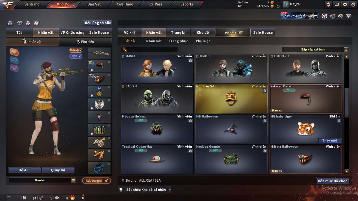 shop acc cf uy tin gia re